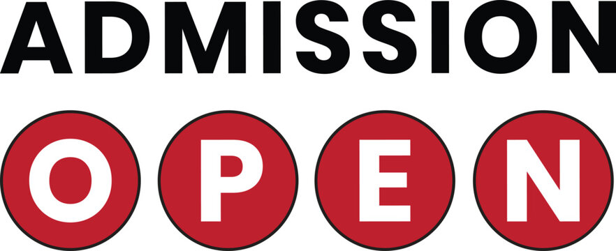 "Admission Open Banner – School College University Enrollment Announcement Design"