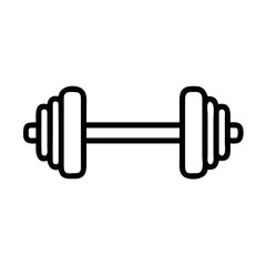 Barbell Weightlifting Gym Icon Design