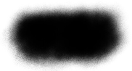 Black Paint Grunge Effect on transparent background