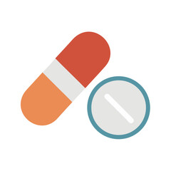 Capsule Pill Medicine Icon Design