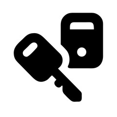 Car Key Vehicle Access Icon Design