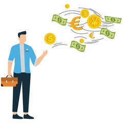 Money effect Illustration