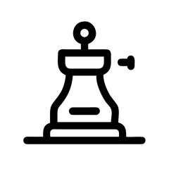 Chess Piece Strategy Game Icon Design