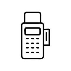 Credit Machine Payment Terminal Icon Design