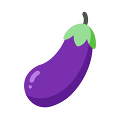 Eggplant Purple Vegetable Icon Design