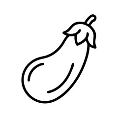 Eggplant Purple Vegetable Icon Design