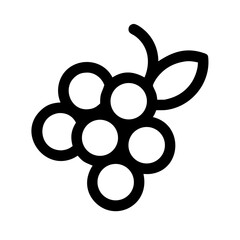 Grapes Fruit Bunch Icon Design