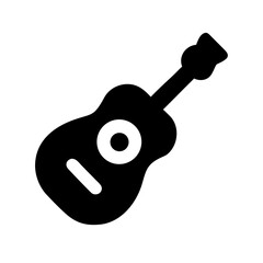 Guitar Acoustic Musical Instrument Icon Design