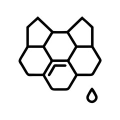 Honeycomb Hexagonal Wax Icon Design