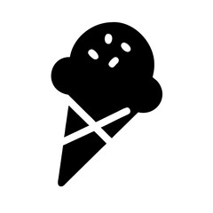 Ice Cream Dessert Cone Icon Design