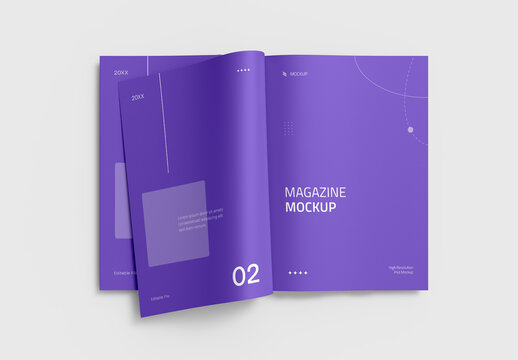 Magazine Mockup Template