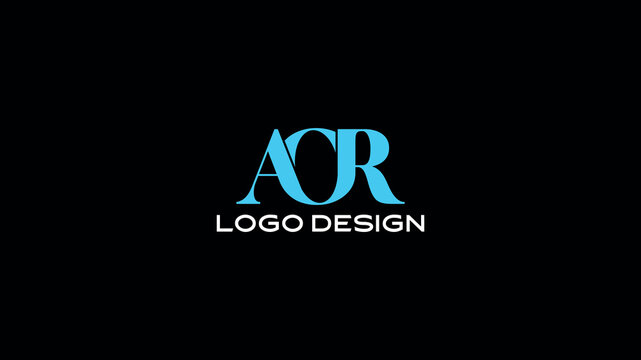 Modern AOR Initials Logo with Unique Typography &ndash; Clean, Professional, and Eye-Catching Branding Design in Blue for Startups, Personal Brands, or Creative Agencies