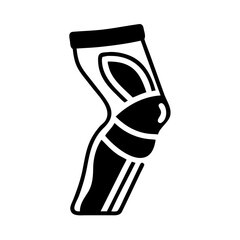 Knee Pad Leg Protection Icon Design