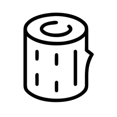 Log Wooden Tree Trunk Icon Design
