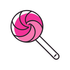 Lollipop Candy Treat Icon Design