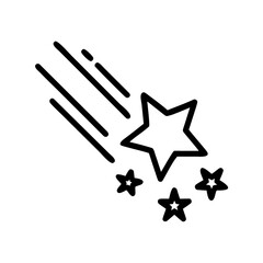 Meteor Falling Star Icon Design