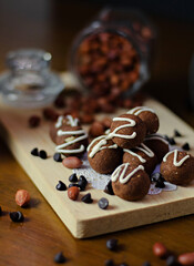  Chocolate bean cake is a typical food of Eid Mubarak in Indonesian. whose main ingredients are...