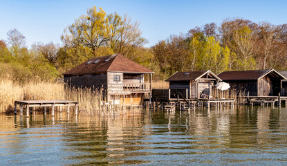 Serene Lakeside Wooden Cabins in Bayern, Germany