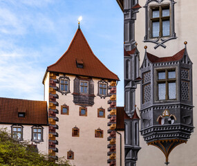 Historic Building with Intricate Architectural Details in Bayern, Germany