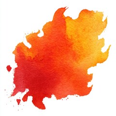 The illustration features a watercolor flame, including fire, flames, and painting, as a form of art and graphic