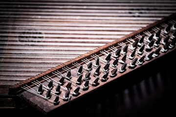 Close-up of a Traditional String Instrument, in Brussels, Belgium