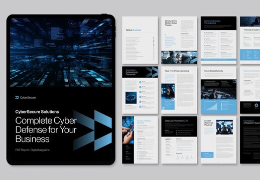 Digital Magazine Template in Tech Theme