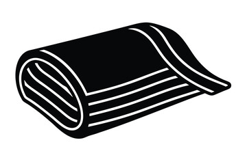 bath towel vector icon