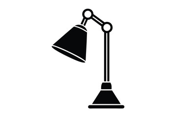 bedroom lamp vector icon