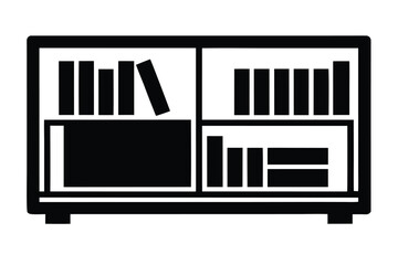 bookshelf vector icon