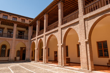 View of the historic Castillo de la Mota, a prominent medieval fortress in Valladolid, showcasing...