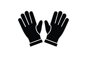 cleaning gloves vector icon