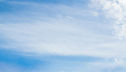 Sky cloud blue nature background paronama web cloudy summer winter season day, light beauty horizon spring brigth gradient calm abstract backdrop air nature view wallpaper landscape environment