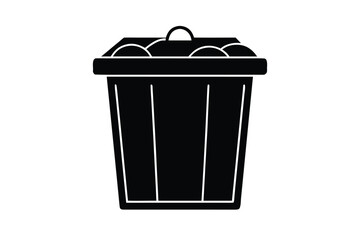 compost bin vector icon
