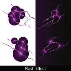 vector illustration of an abstract  flash effect 
