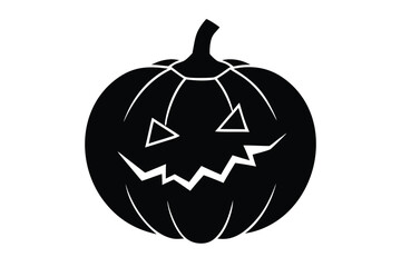 cracked pumpkin vector icon