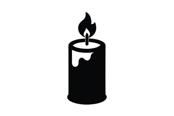 cursed candle vector icon