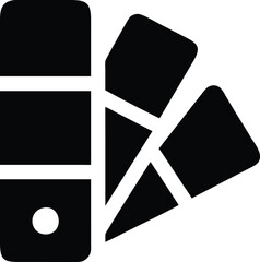 Paint color palette and swatches icon