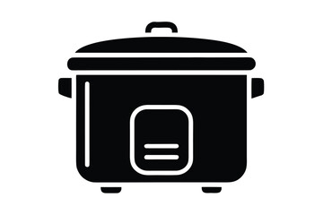 electric rice cooker vector icon