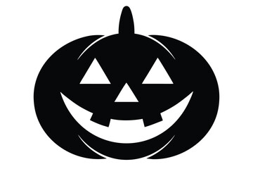 jack o lantern grin vector icon