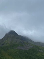 clouds over mountain