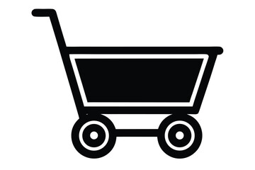 laundry trolley vector icon