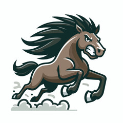 A gallant and mighty horse