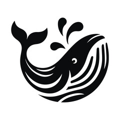 whale silhouette vector
