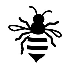 bee on white background