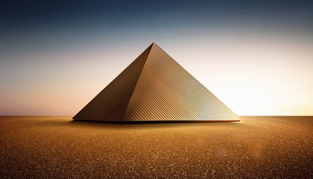 quadrangular pyramid icon geometric figure element