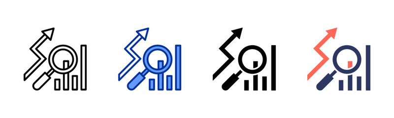 Benchmarking icon sheet multiple style collection