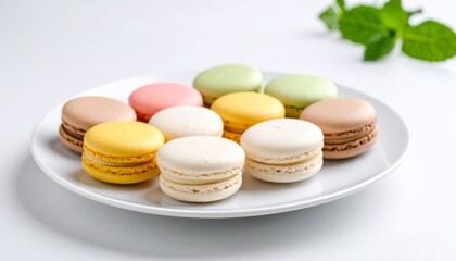 Obraz premium macaroons and cup of coffee