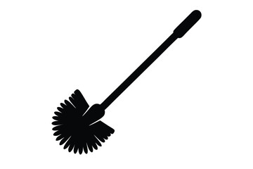 toilet brush vector icon