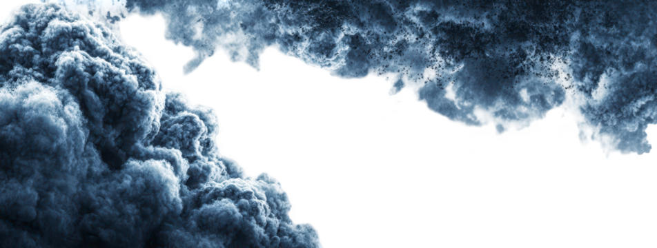 Dark storm clouds, dramatic silhouette