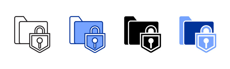 Folder icon sheet multiple style collection
